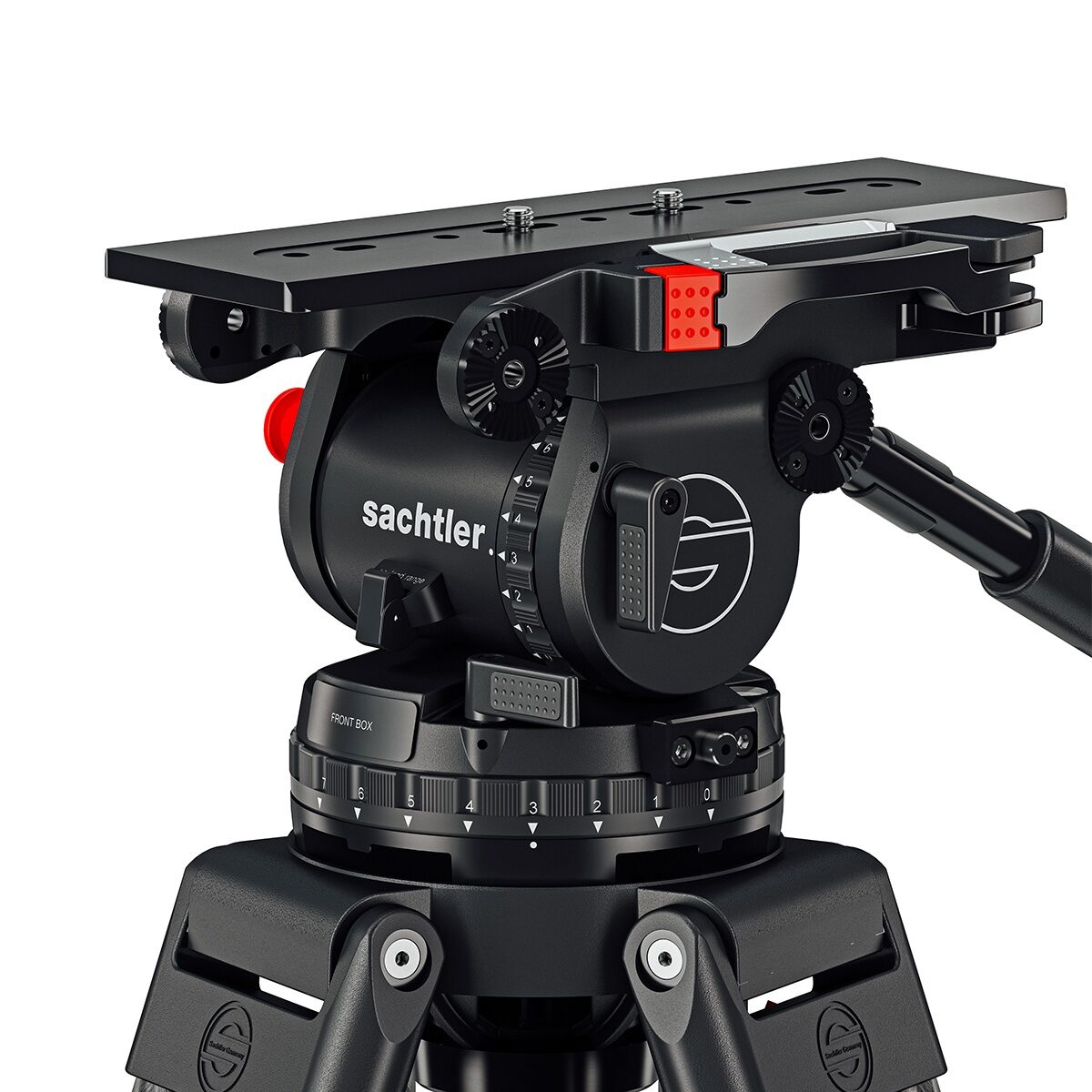 Sachtler System Cine 30 with Fluid Head, EFP 2 CF Carbon Fibre Tripod with Mid-level Spreader