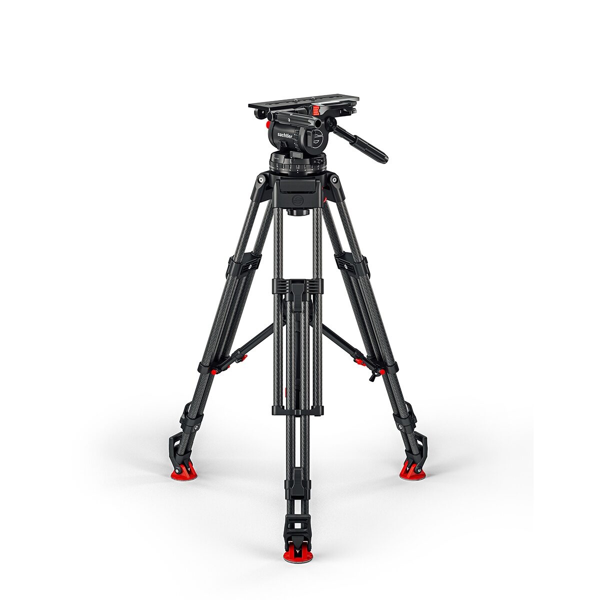 Sachtler System Cine 30 with Fluid Head, EFP 2 CF Carbon Fibre Tripod with Mid-level Spreader