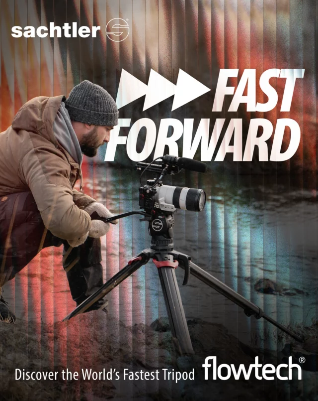 Unmissable moments wait for no one.
 
In #filmmaking, momentum is everything. Because every second is a story waiting to be told.
 
#flowtech is trusted by professionals to seize every opportunity. It’s built to keep you ready — always.
 
→ Discover the power to move faster, steadier, and bolder. Fast Forward your #workflow with #Sachtler