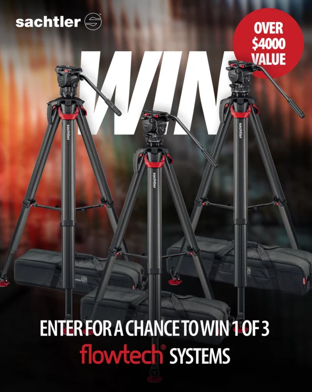 Your chance to win a flowtech system.

We’re giving away three flowtech systems, built for filmmakers who need to move fast, stay steady, and never miss the moment.
Entering is simple: each action you complete earns more entries.
The more you participate, the better your chances of taking home gear designed to match your momentum.
Enter now. See link in bio. T&Cs apply.
 
#Sachtler #flowtech #Giveaway #FilmmakingCommunity #CameraGear #FilmmakersLife #Cinematography